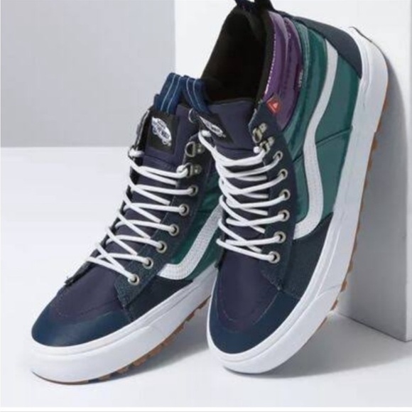 Vans‎ Sk8-Hi MTE 2.0 DX Dress Blues/Jasper Hiking Boot Sneaker Size 11 Women - Picture 1 of 15